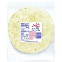 La La's Burrito Size Traditional Style Flour Tortillas - 24oz/10ct