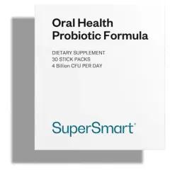 SuperSmart Oral Health Probiotics 4 Billion CFU per Day - with Lactobacillus Salivarius - Teeth & Gum Health | Non-GMO - Sugar Free - 30 Sticks
