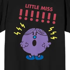 Mr. Men And Little Miss Meme Little Miss !!!!!!! Crew Neck Short Sleeve Women's Black T-shirt