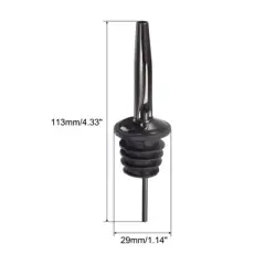 Unique Bargains Stainless Steel Leakproof Odorless Liquor Pourers with Tapered Spout 2 Pcs