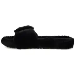 Journee Collection Women's Faux Fur Shadow Slipper