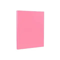 JAM Paper 65 lb. Cardstock Paper 8.5" x 11" Ultra Pink 250 Sheets/Ream (103614B)