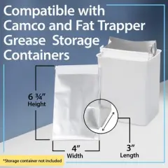 Impresa [20 Pack] Grease Bag Disposable Inserts for Camco Grease Storage Container