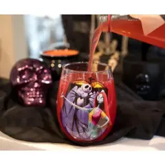 Silver Buffalo The Nightmare Before Christmas "Meant To Be" Stemless Glass | Holds 20 Ounces