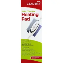 Leader Heating Pad Moist/Dry Heat 12x14, 1 Count
