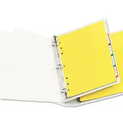 Avery Heavy-Duty Plastic Dividers with Multicolor Tabs and White Labels , 5-Tab, 11 x 8.5, Assorted, 1 Set
