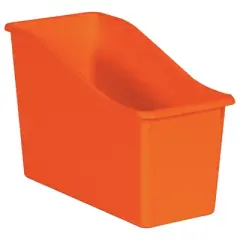 Teacher Created Resources&reg; Orange Plastic Book Bin, Pack of 6