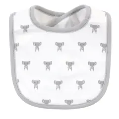 Hudson Baby Infant Cotton Bib and Sock Set 5pk, Cute Elephant, One Size