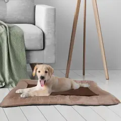 Pet Adobe 43"x29" Plush Cozy Pet Bed - Tan