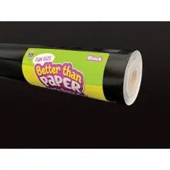 Teacher Created Resources&reg; Fun Size Better Than Paper&reg; Bulletin Board Roll, 18" x 12', Black, Pack of 3