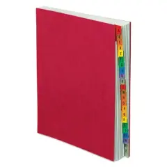 Pendaflex PressGuard Expanding Desk File A-Z Letter Acrylic-Coated Pressboard Red 11017