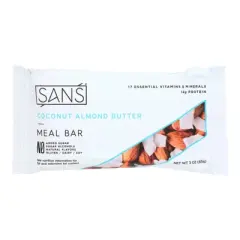 Sans Coconut Almond Butter Meal Bar - Case of 12/3 oz
