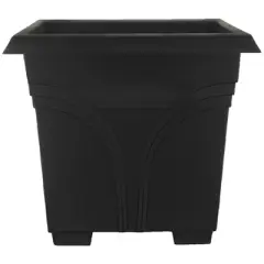 Southern Patio 36 Inch Medallion Hanging Windowsill Garden Box Planter, Black