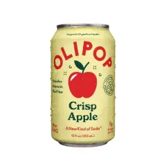 OLIPOP Crisp Apple Soda - 12ct/12 fl oz Cans