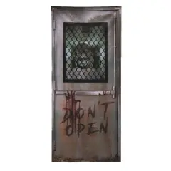 71" Asylum Door Cover Halloween Decoration
