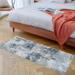 Machine Washable Area Rugs, Abstract Indoor Floor Rugs, Non-Slip Backing Rugs, Low Pile Area Rugs, Living Room, Bedroom, Nursery