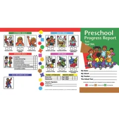 Hayes Publishing Preschool Progress Report, Two Year Olds, 10 Per Pack, 6 Packs
