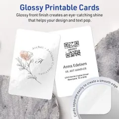 Avery Glossy White Postcards, 3-1/2" x 5" Rectangle Rounded Corners