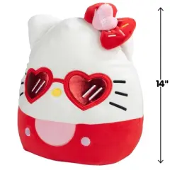 Squishmallows Large Hello Kitty w Glasses Plush, Sanrio 14-Inch - Collectible Cat Stuffed Animal Toy- Gift for Kids, Girls, Boys & Hello Kitty Fans