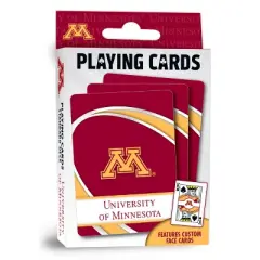 MasterPieces Officially Licensed NCAA Minnesota Golden Gophers Playing Cards - 54 Card Deck for Adults
