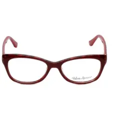 Valerie Spencer VS9290 48mm Women's Acetate Cateye Designer Eyeglasses OR Blue Light Filter OR Reading Glasses in Red Leopard Animal Print