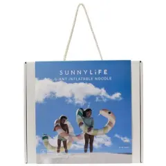 Sunnylife Giant Inflatable Noodle, Poolside Sorbet Stripe, 96" Snake Tube