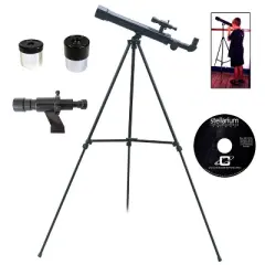 Galileo 500mm x 45mm Children's Astronomical and Terrestrial/Land Telescope Kit - Black