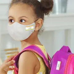 Avery No-Iron Fabric Name Labels, Playful Stripes Preprinted Designs, Handwrite Only, 24 Preprinted Labels (40774)