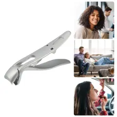 Unique Bargains Portable Stainless Steel Nail Clipper Silver Tone 1Pc