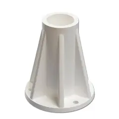 Saftron Polymer 6 Inch Pool Handrails and Ladders Surface Mounting Base (4 Pack)