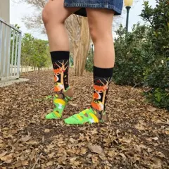 Fox in the Woods Socks (Women's Sizes, Adult Medium) from the Sock Panda
