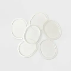 Fab Feet Women's by Foot Petals Gel Spot Dots Shoe Cushions Clear - 6 pack: Urethane Shoe Accessories