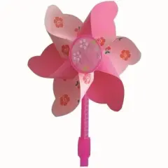 Pyle Handlebar Pin Windmill Bicycle Decoration - HURBIKT8, Kids' Spinning Pinwheel Accessory