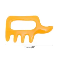 Unique Bargains Comfortable Head Massage Comb Yellow 1 Pc