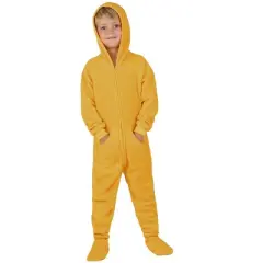 Footed Pajamas - Creamsicle Toddler Hoodie Fleece Onesie
