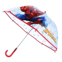 Textiel Trade Kid's Transparent Marvel Spider-Man Stick Umbrella