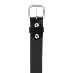 CTM Men's Big & Tall Leather 1 3/8 Inch Removable Buckle Bridle Belt