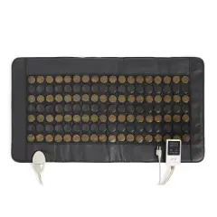 UTK 98 Tourmaline Stone Far Infrared Heating Pad for Neck, Back, & Shoulder Pain Relief with Smart Remote Controller & Carry Bag