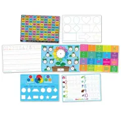 Ashley Productions Smart Poly Learning Mat, 12" x 17", Double-Sided
