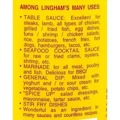 Lingham's Hot Sauce GARLIC 12.6 Oz (Pack 2)