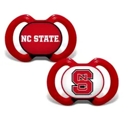 BabyFanatic Officially Licensed Unisex Pacifier 2-Pack - NCAA NC State Wolfpack