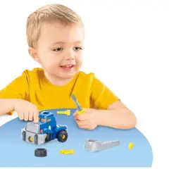 Ready! Set! Play! Link 3-In-1 Take-A-Part Transformer Robot Toy Playset - Blue