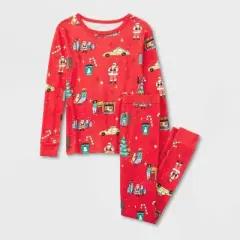 Kids' Holiday City Matching Family Pajama Set - Wondershop&trade; with Frances Marina Smith Red