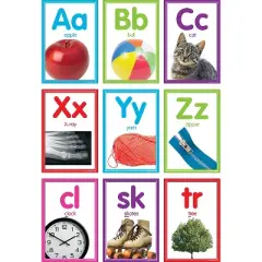 Teacher Created Resources Colorful Photo Alphabet Cards Bulletin Board Set 40/Set (TCR8798)
