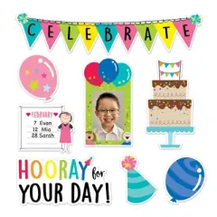 Creative Teaching Press&reg; Stick Kids Happy Birthday Mini Bulletin Board Set