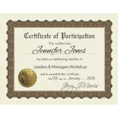 Great Papers! Certificate of Participation 8.5" x 11" Multicolored 6/Pack (930800)