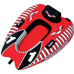 AIRHEAD AHVI-F1 Viper 1 Single Rider Cockpit Inflatable Towable Tube w/ Tow Rope