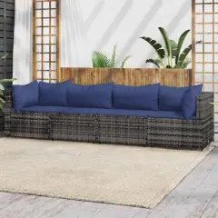 vidaXL Patio Lounge Set Grey
