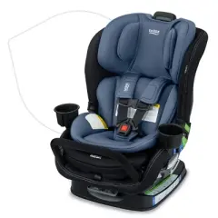 Britax Poplar S Convertible Car Seat - Slim 17" Design - ClickTight Technology - Arctic Onyx