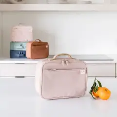 3 Sprouts Kids Recycled Fabric Lunch Bag - Terrazzo Sand